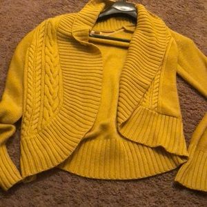 Yellow cardigan women’s